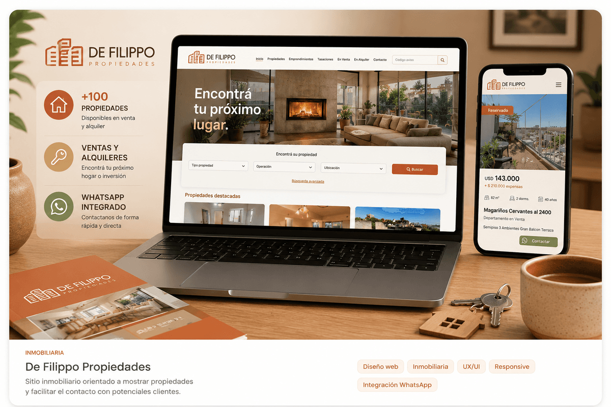 Portal inmobiliario para propiedades y consultas