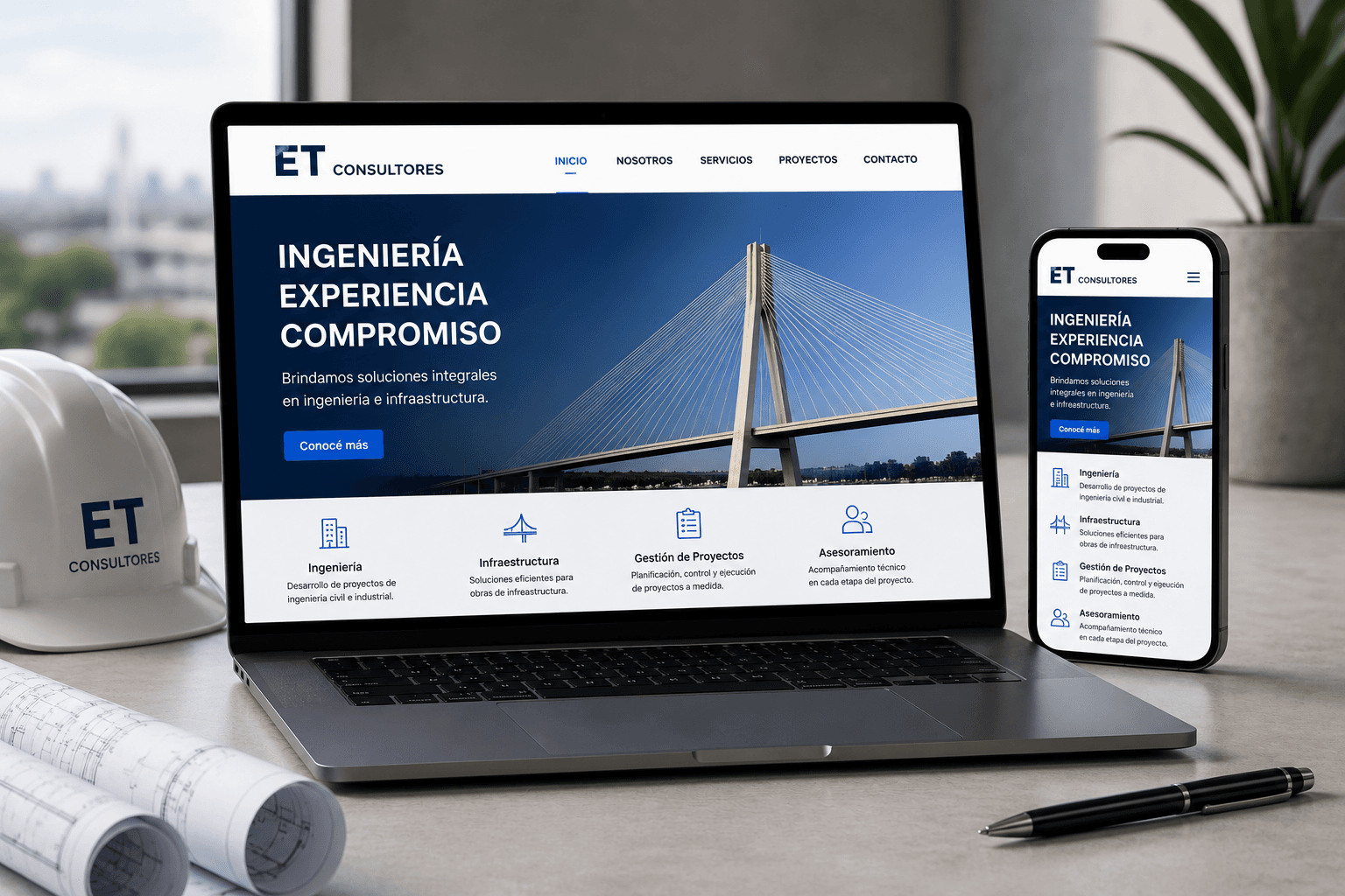 Sitio web de ET Consultores