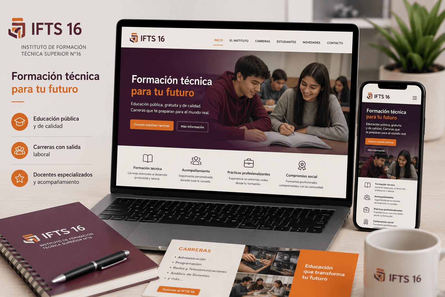 Sitio institucional del IFTS 16